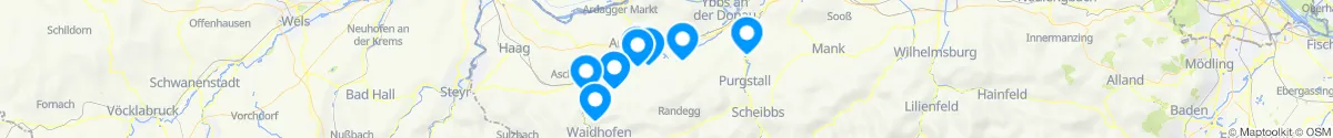Map view for Pharmacies emergency services nearby Ardagger (Amstetten, Niederösterreich)